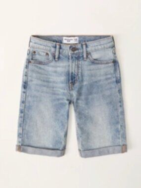 Abercrombie Kids Rolled Hem Denim Shorts 7/8